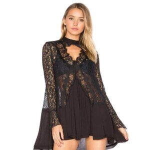 Free People Tell Tale Lace Tunic Dress
